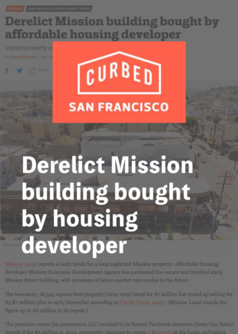 Curbed SF Derelict Mission building housing developer