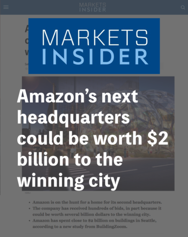 Markets Insider Amazon’s next headquarters could be worth $2 billion to the winning city