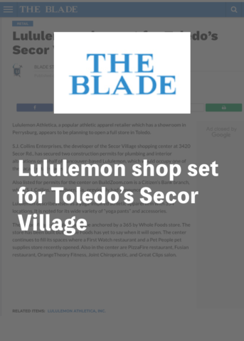 The Blade Lululemon Shop Toledo Secor Village