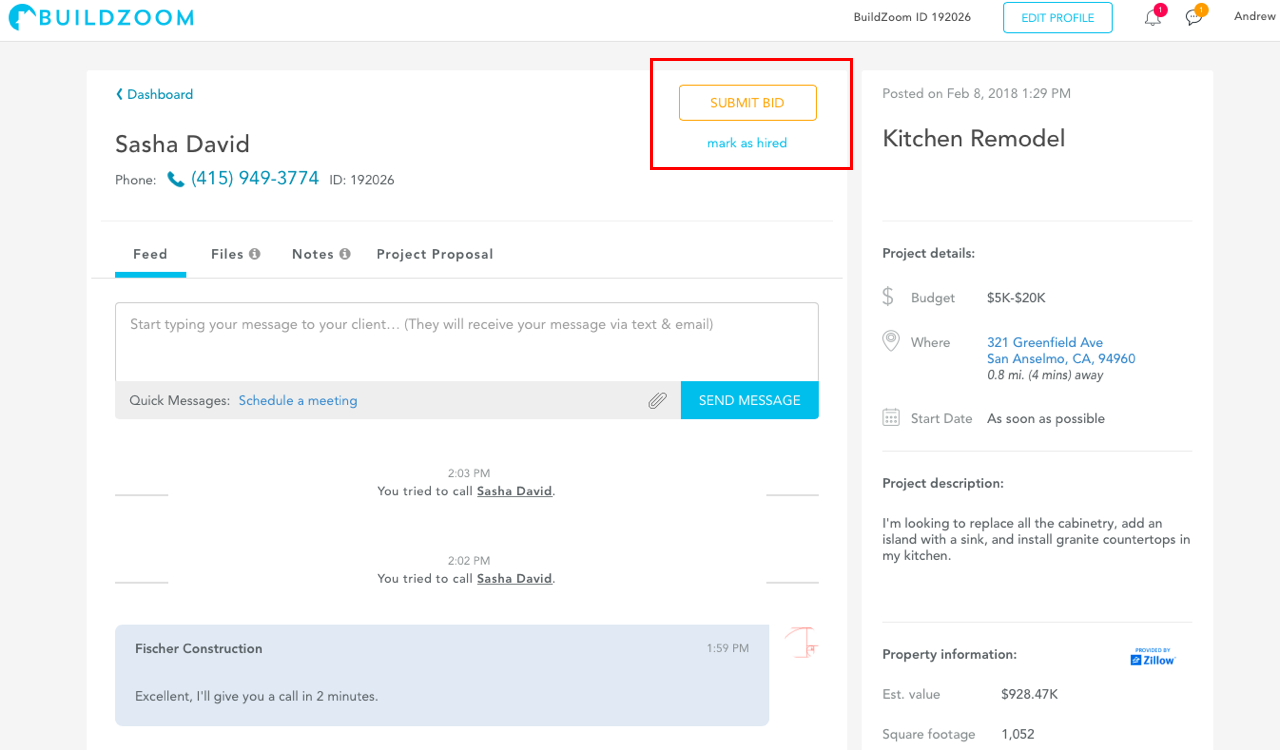 CO Onboarding Submit Bid